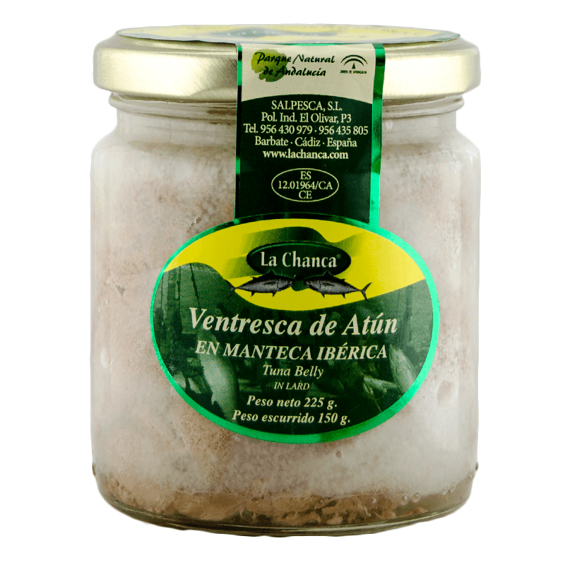 Ventresca de At&uacute;n en manteca ib&eacute;rica 225 g. La Chanca
