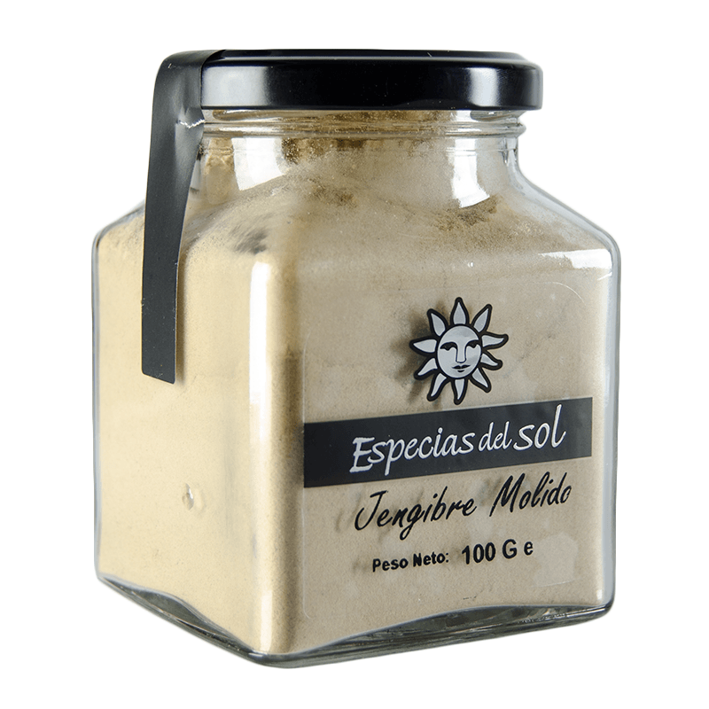 Jengibre Molido. Tarro 100g. Especias del Sol