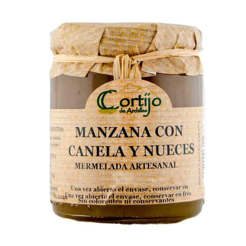 Mermelada de Manzana con Canela y Nueces, 275 g. Cortijo de Archillas