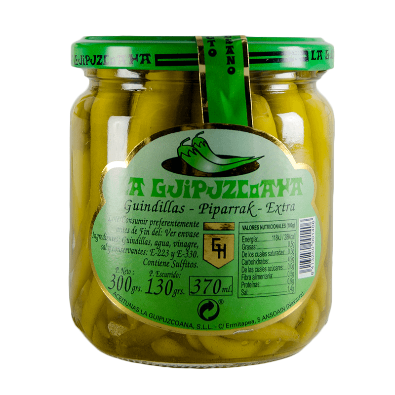 Guindilla Vasca, tarro 130 g. La Guipuzcoana.