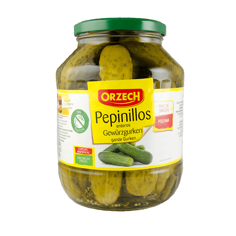 Pepinillo estilo alem&aacute;n 880 g. Orzech.