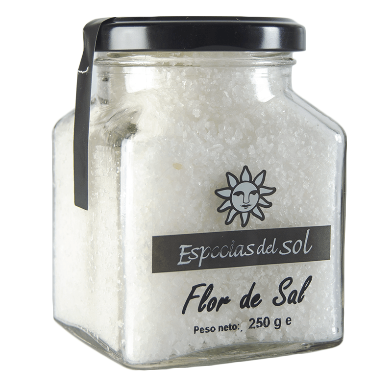 Flor de Sal, Tarro 250 g. Especias del Sol