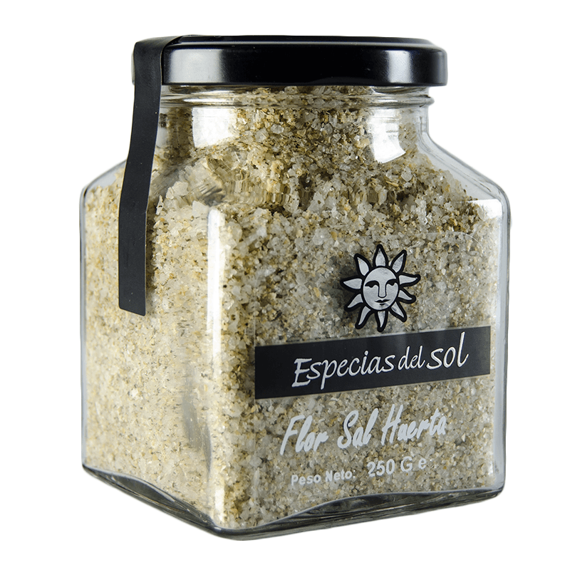 Flor de Sal de la Huerta, Tarro 250 g. Especias del Sol