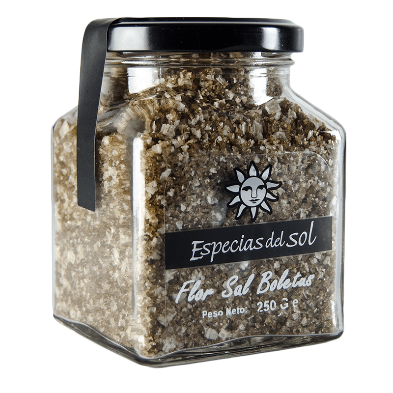 Flor de Sal con Boletus, Tarro 250 g. Especias del Sol