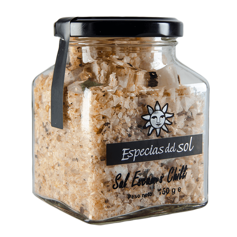 Sal en Escamas con Chili, Tarro 150 g. Especias del Sol