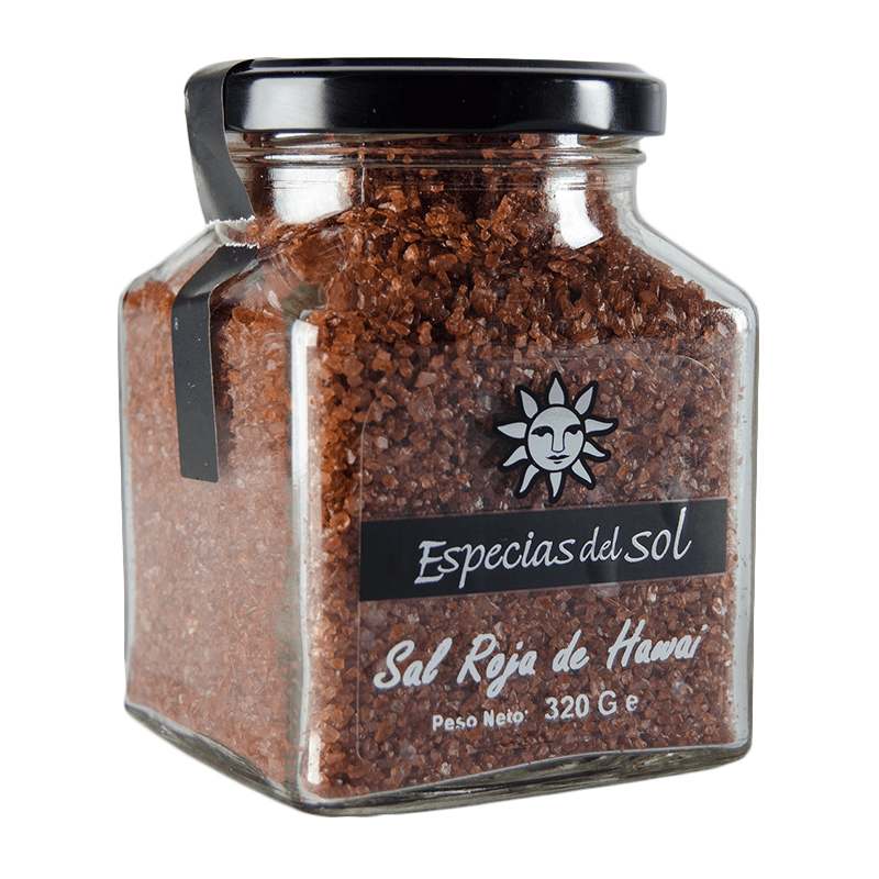 Sal Roja de Hawai, Tarro 320 g, Especias del Sol