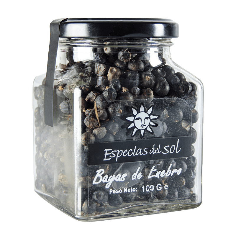 Bayas de Enebro, Tarro 100 g. Especias del Sol