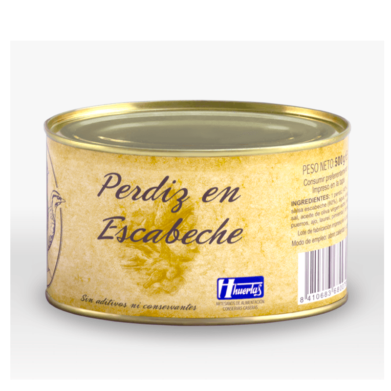 Perdiz en escabeche, 500 g. Huertas Gourmet.
