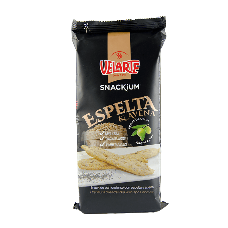 Snackium de Espelta, 67 g. Velarte.