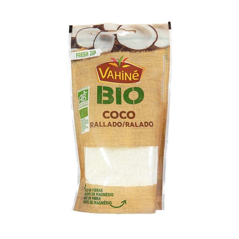 Coco Rallado Ecol&oacute;gico, 115 g. Vahin&eacute;