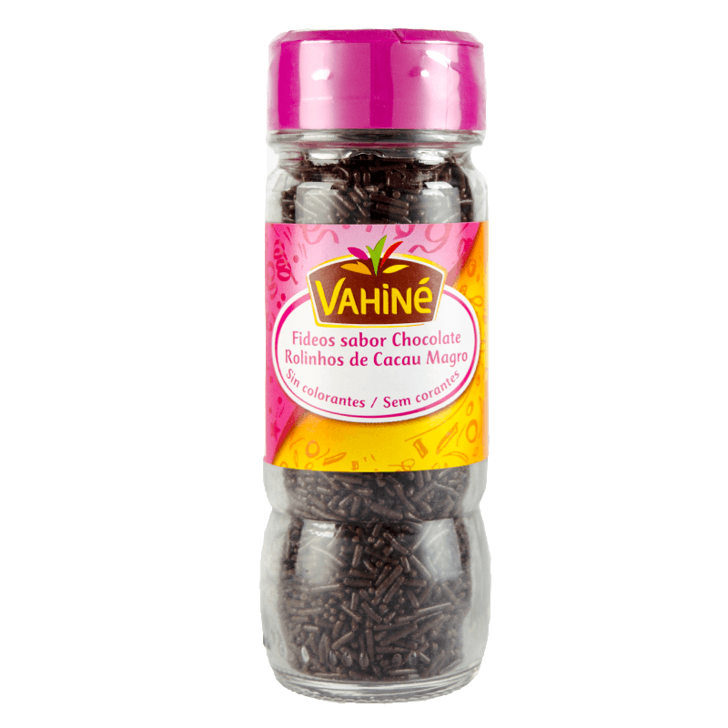 Fideos de Chocolate, bote 71 g. Vahin&eacute;