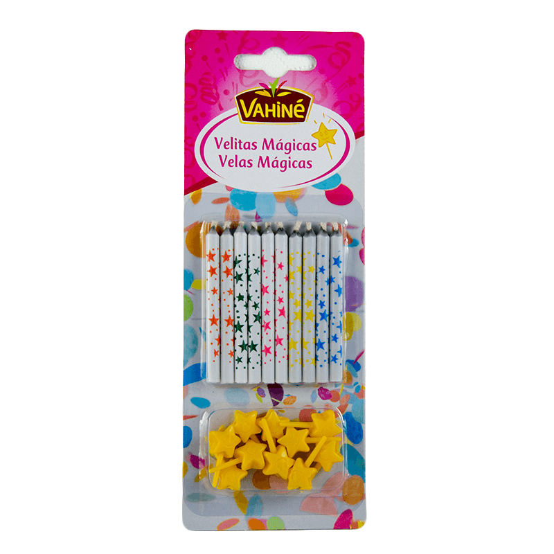 Velas M&aacute;gicas, 10 unidades. Vahin&eacute;