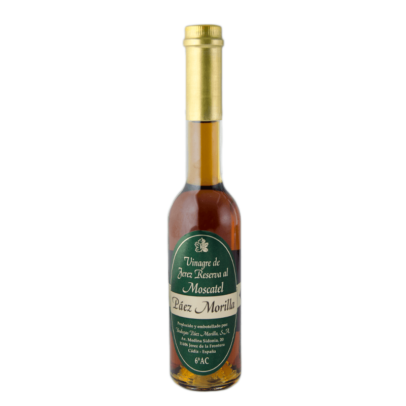 Vinagre Rva. Jerez al Moscatel Paez Morilla. 250 ml.