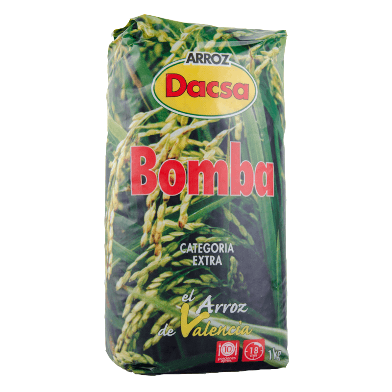 Arroz Bomba, 1 kg. Dacsa. Denominaci&oacute;n Origen "Arroz de Valencia"