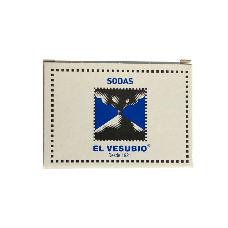 Gasificante soda, 8 sobres dobles. 42 grs. El Vesubio.