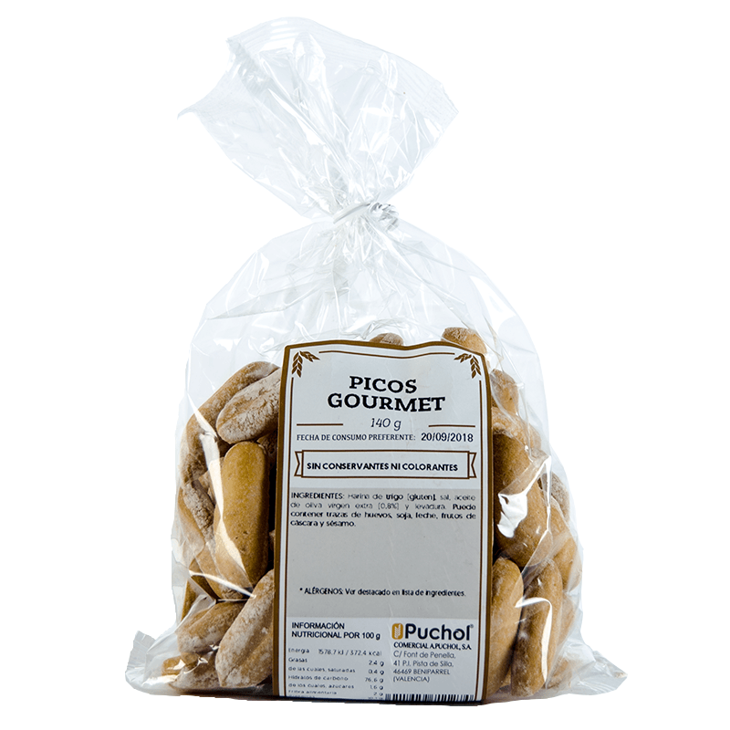 Picos Gourmet 140 g. Horno Puchol.