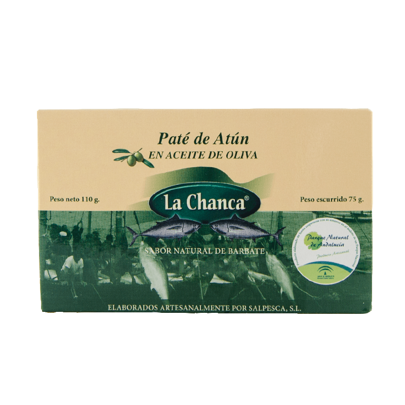 Pat&eacute; de At&uacute;n en Aceite de Oliva, lata 110 g. La Chanca
