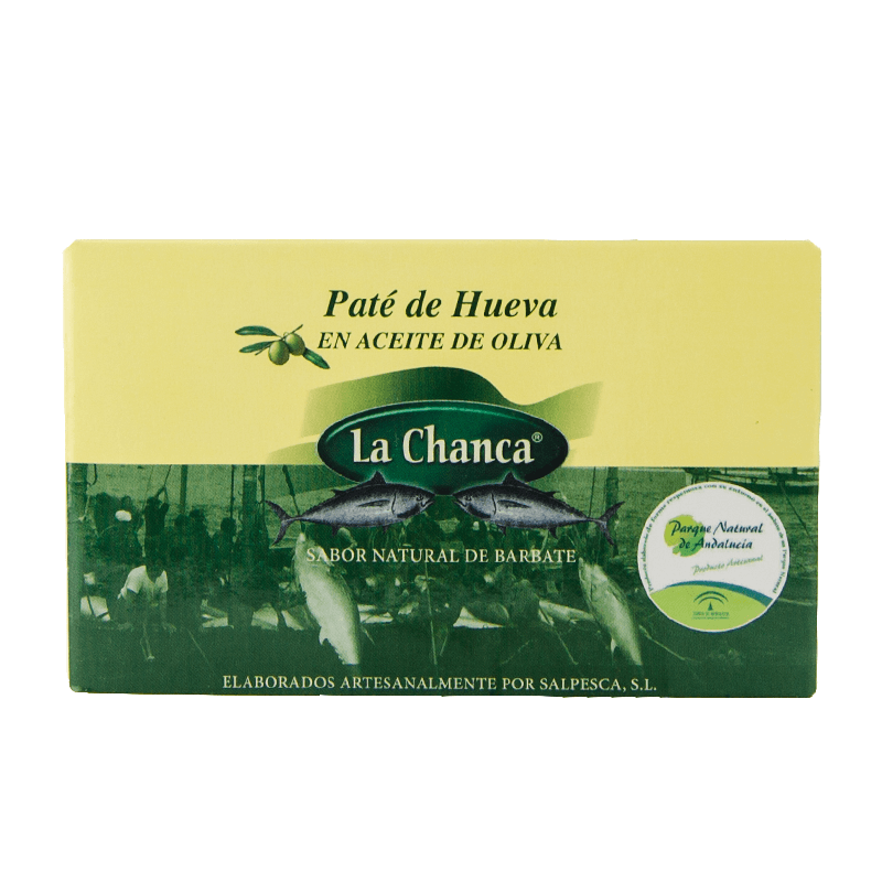 Pat&eacute; de Hueva en Aceite de Oliva, lata 110 g. La Chanca