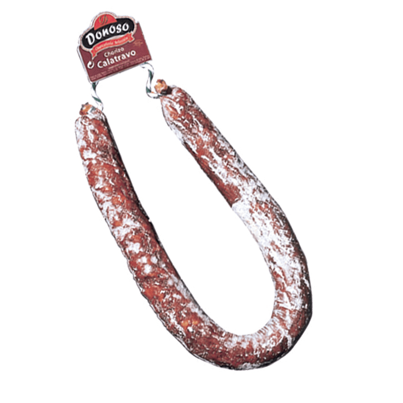 Chorizo Calatravo Sarta, Pieza 450 g. (Dulce o Picante) Donoso.