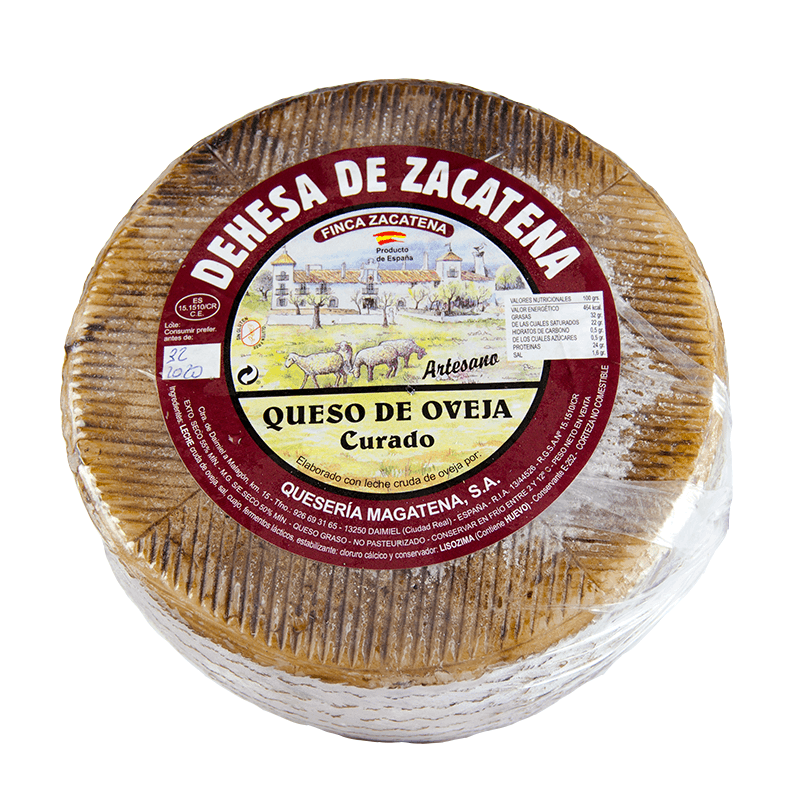 Queso de oveja Curado. 2.2 kg. Dehesa de Zacatena.