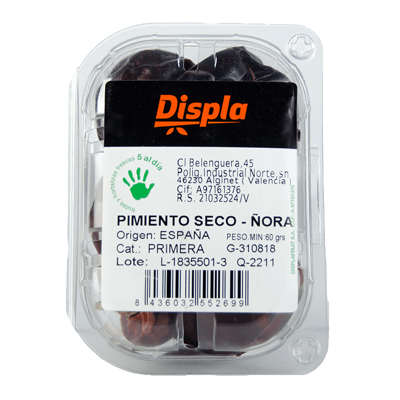 Pimiento seco &Ntilde;ora, 50 grs. Displa.