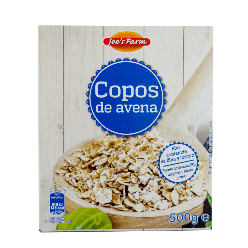 Copos de Avena, 500 grs. Joe's Farm.