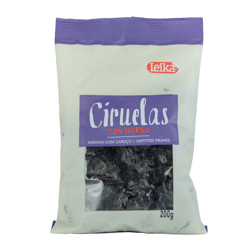 Ciruela con Hueso, 200 grs. Leika.