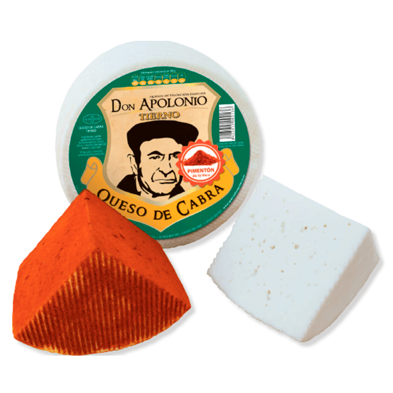 Queso de cabra con piment&oacute;n "de la Vera". Don Apolonio