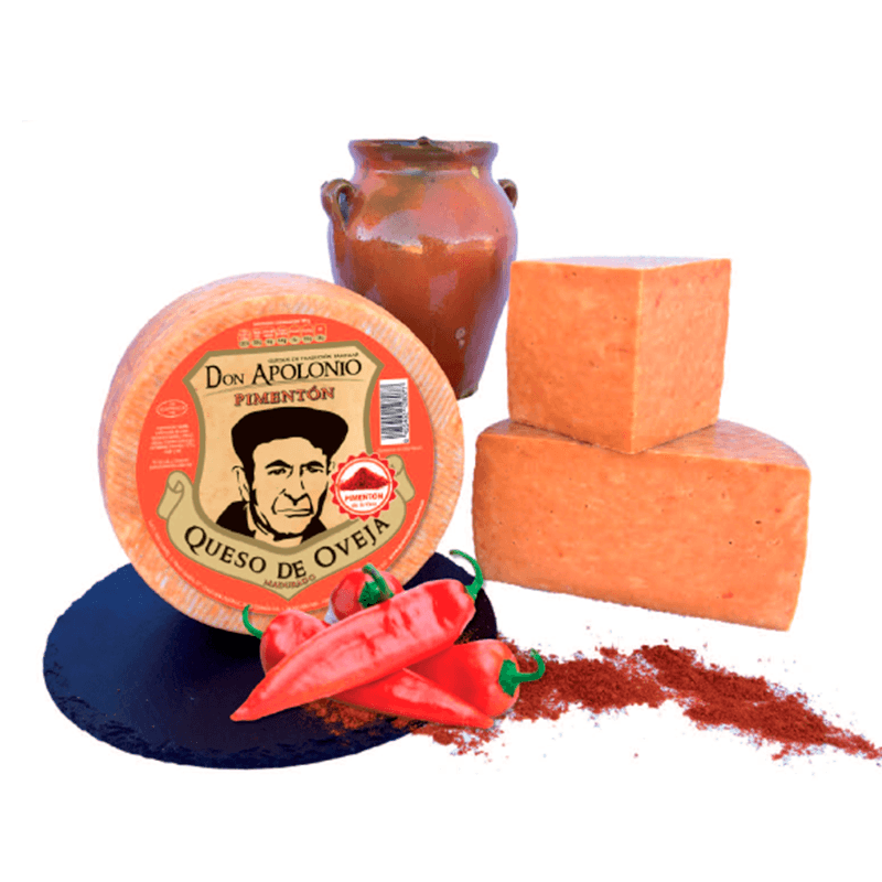 Queso manchego de oveja al piment&oacute;n. Don Apolonio