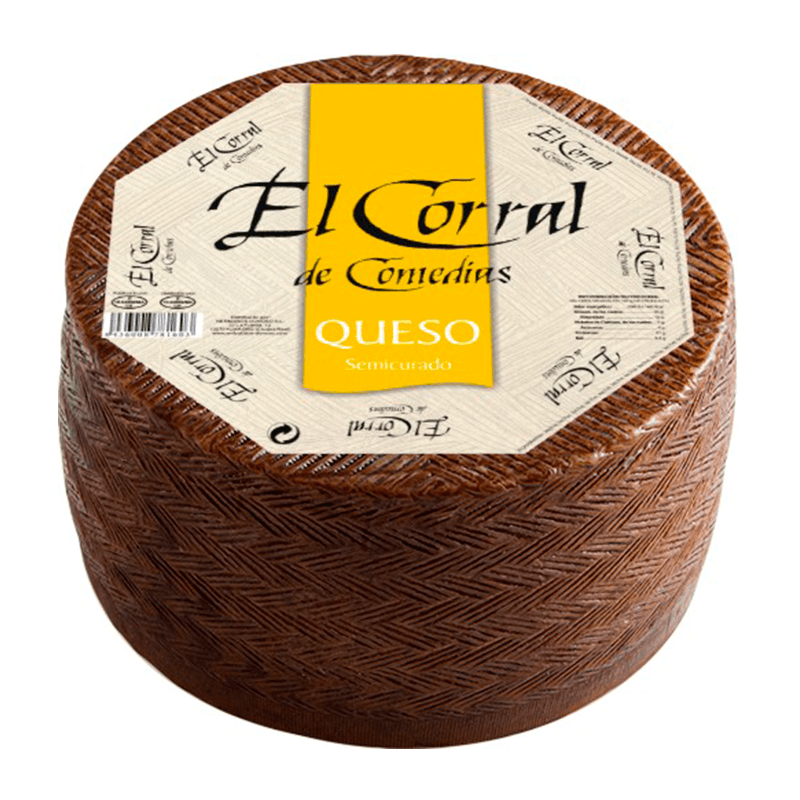Queso Semicurado Mezcla, 3 kg. El Corral de Comedias. La pieza.