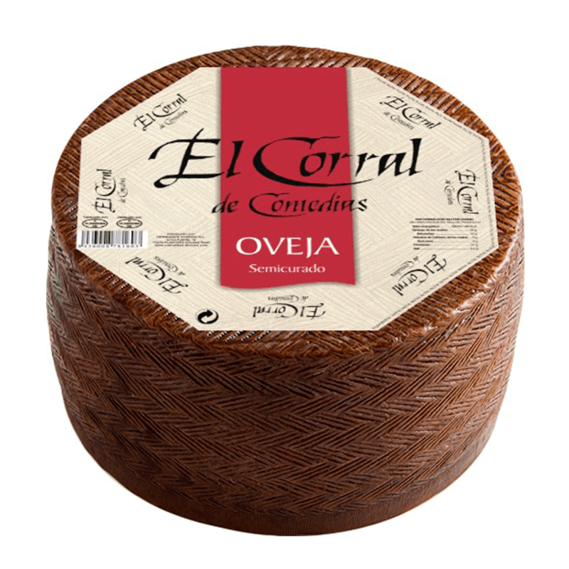 Queso Semicurado puro de Oveja, 3 kg. El Corral de Comedias. La pieza.