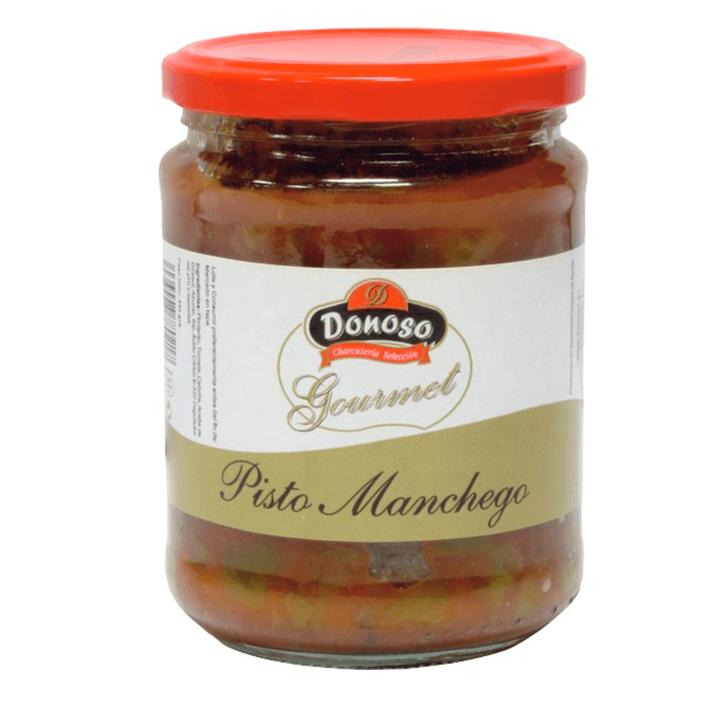 Aut&eacute;ntico Pisto Manchego Calidad Gourmet, 450 grs. Donoso.