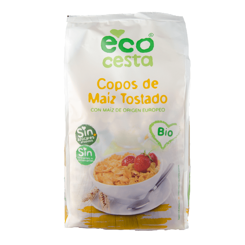 Copos de Ma&iacute;z Tostado, 400 grs. Ecocesta.