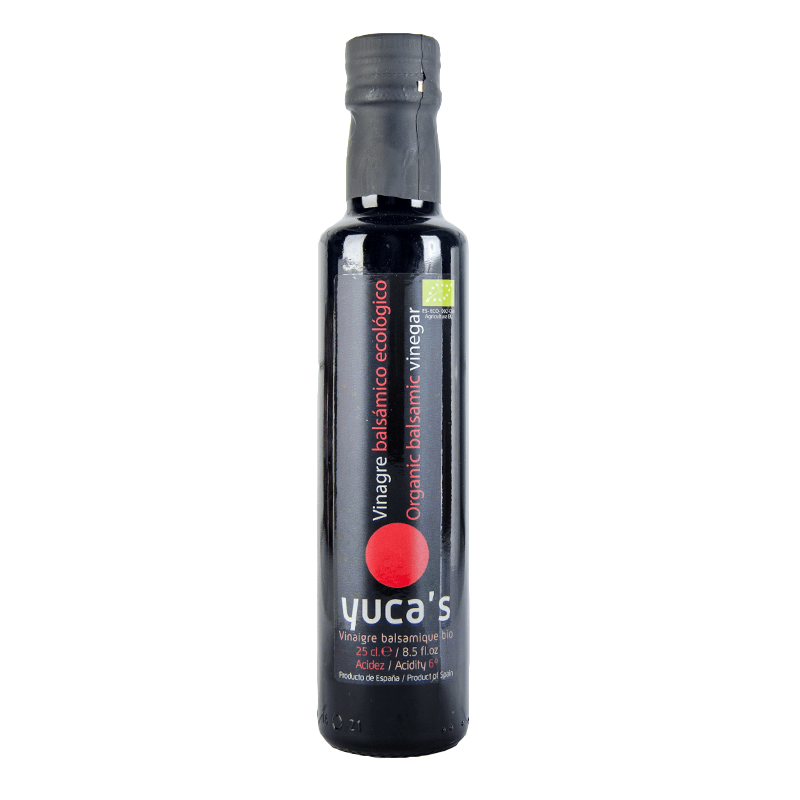 Vinagre Bals&aacute;mico Ecol&oacute;gico, 250 ml. Yuca's.