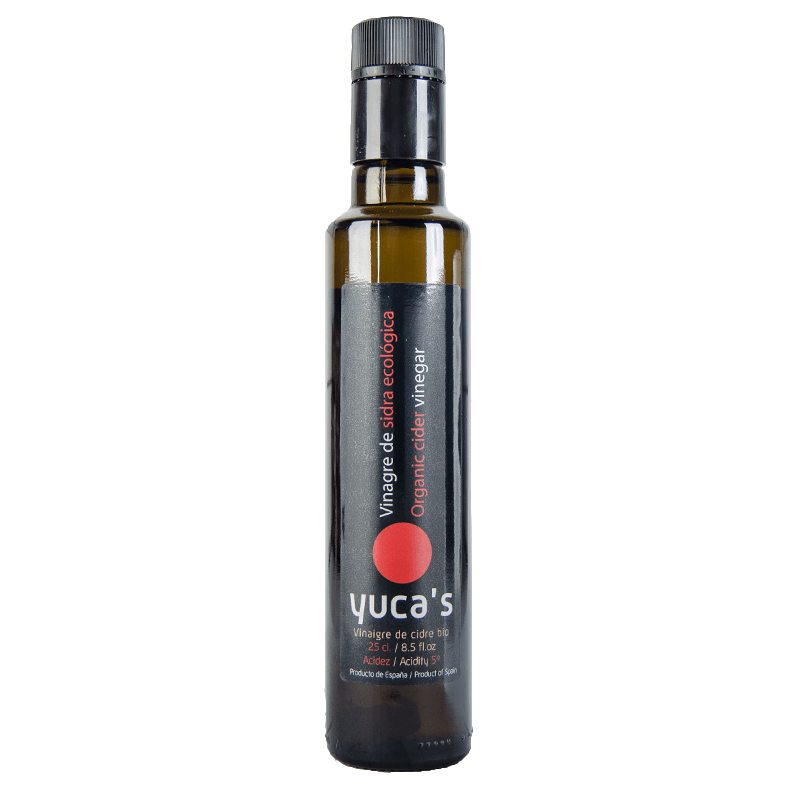 Vinagre de Sidra Ecol&oacute;gica, 250 ml. Yuca's.