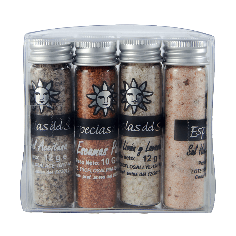 Pack n&ordm;2,  8 Sales con Sabores. Especias del Sol.