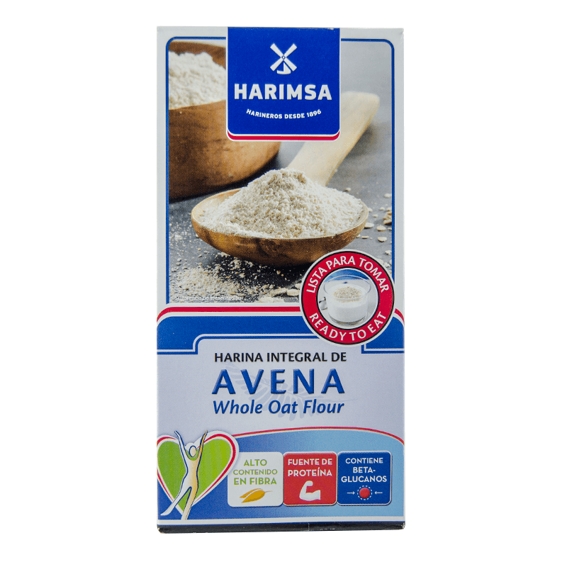 Harina Integral de Avena, 500 grs. Harimsa.