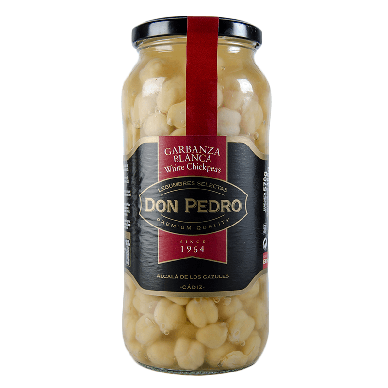 Garbanza Blanca Cocida, 400 grs. Don Pedro.