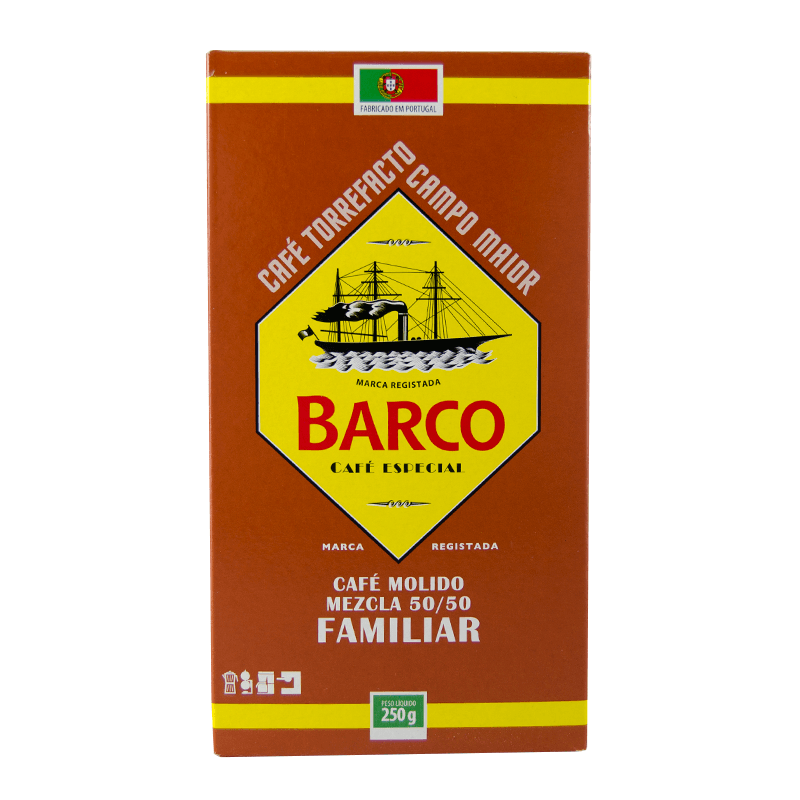 Caf&eacute; El Barco Molido Mezcla 50/50, 250 grs. 