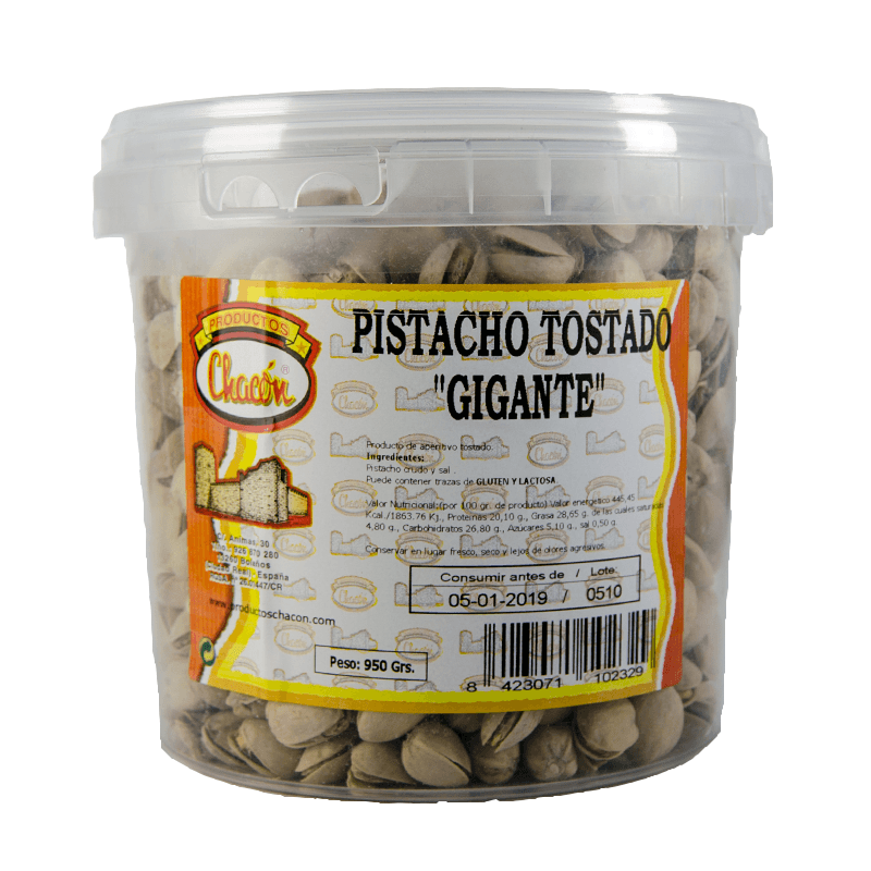 Pistacho Tostado Gigante, 950 grs. Productos Chac&oacute;n.