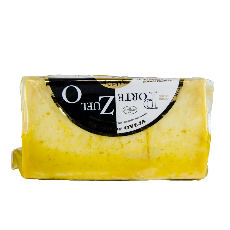 Queso Manchego de Oveja en Aceite. Portezuelo. 