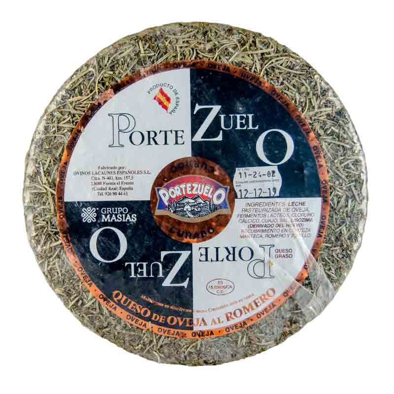 Queso de Oveja Curado al Romero. Portezuelo.