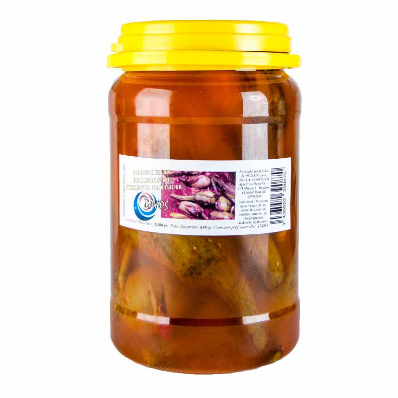 Berenjena Artesana de Almagro, rellenas de pimiento.  650 gr.  Dayos.