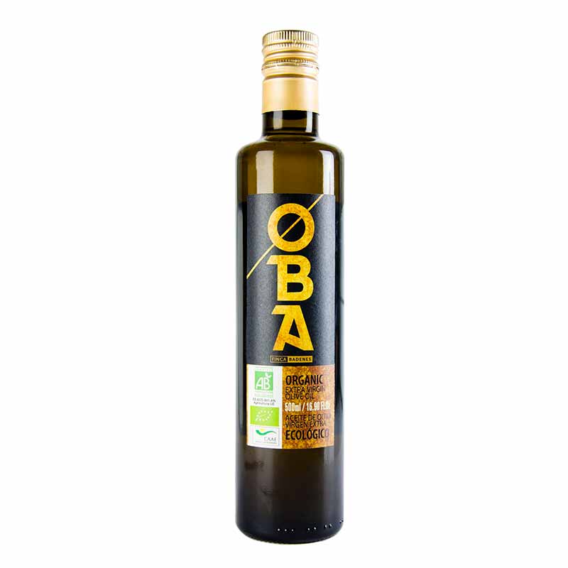 Aceite de Oliva Ecol&oacute;gico. 500 ml. Oba.