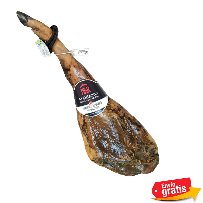Jam&oacute;n Ib&eacute;rico de cebo, +8.5 Kg.  MGR  (La pieza)