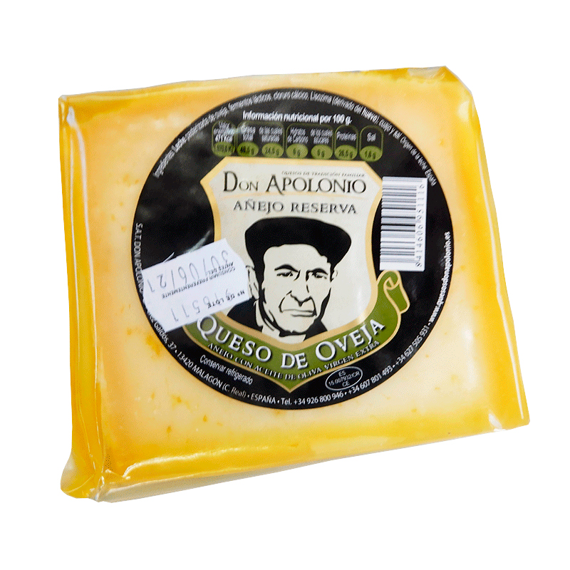 Cu&ntilde;a de 375 g de Oveja A&ntilde;ejo Reserva en Aceite. Don Apolonio.