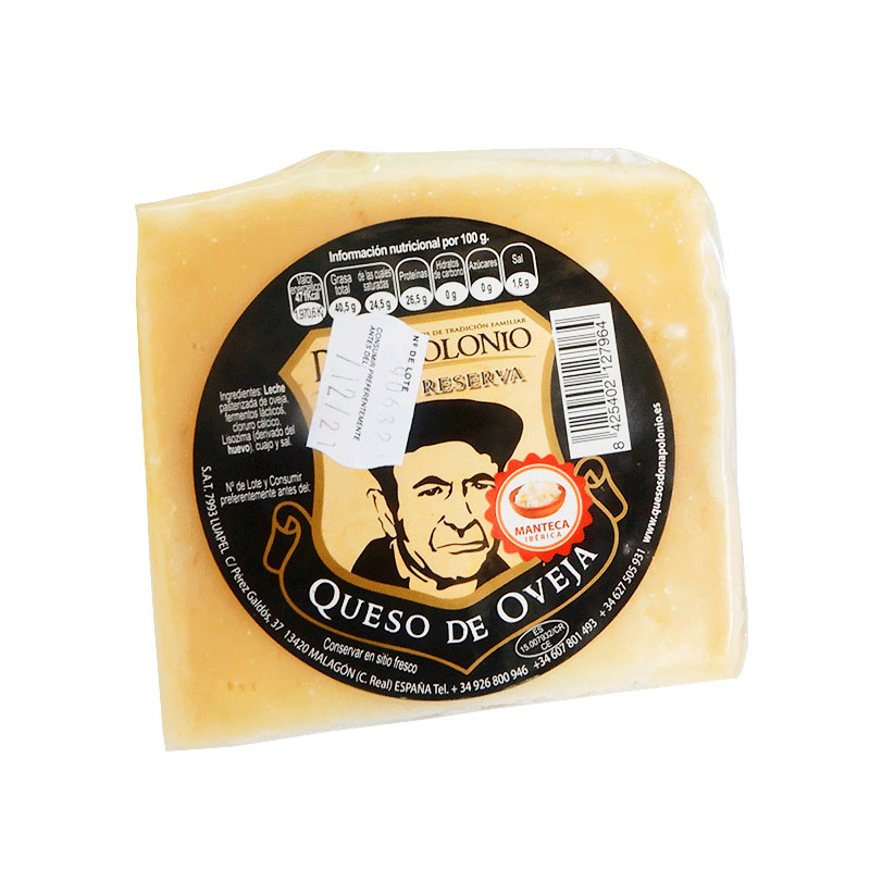 Cu&ntilde;a de 375 g de Queso Oveja A&ntilde;ejo en manteca de cerdo ib&eacute;rico. Don Apolonio.