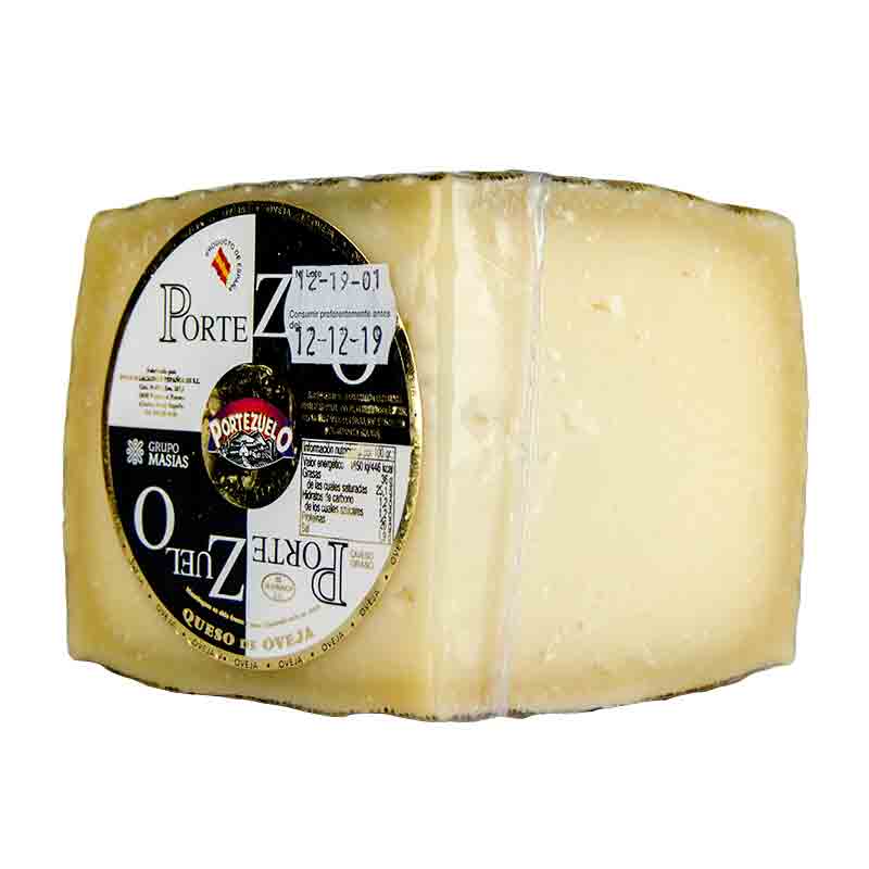 Cu&ntilde;a de 700 g de Queso de Oveja Curado. Portezuelo.