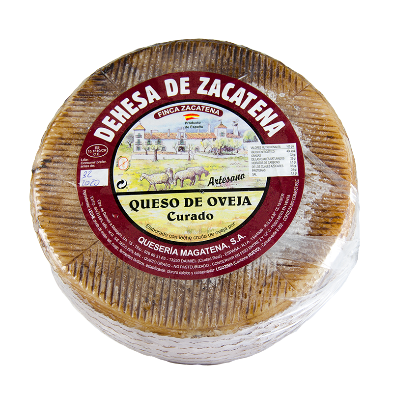 Queso Mini de oveja Curado. 850 g. Dehesa de Zacatena.