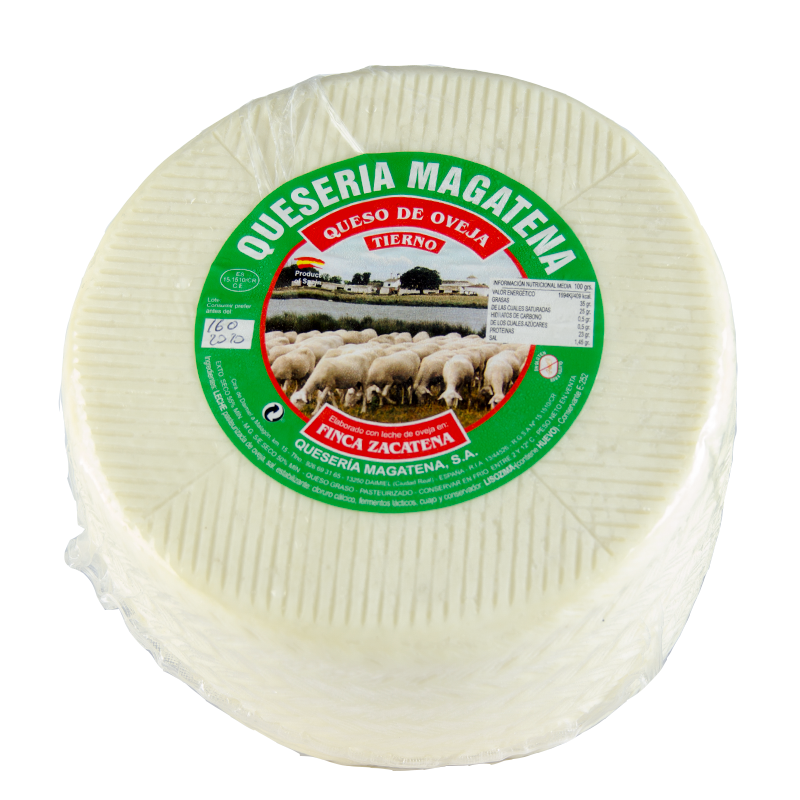 Queso Tierno Mini de oveja. 1.2 Kg. Dehesa de Zacatena.